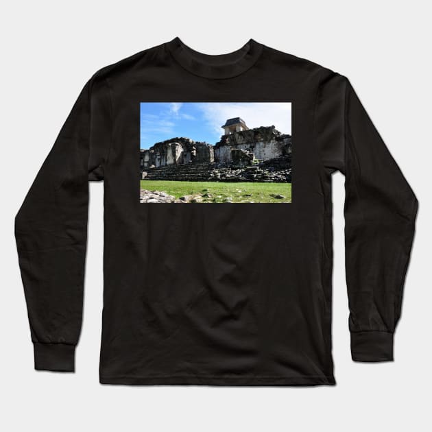 Mexique - Palenque, site Maya Long Sleeve T-Shirt by franck380